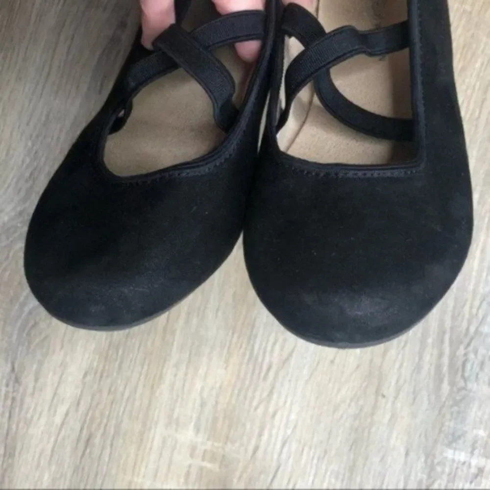 Stuart Weitzman‎ Fannie Bolshoi Ballet Flats Girls Size 13 Black Suede
